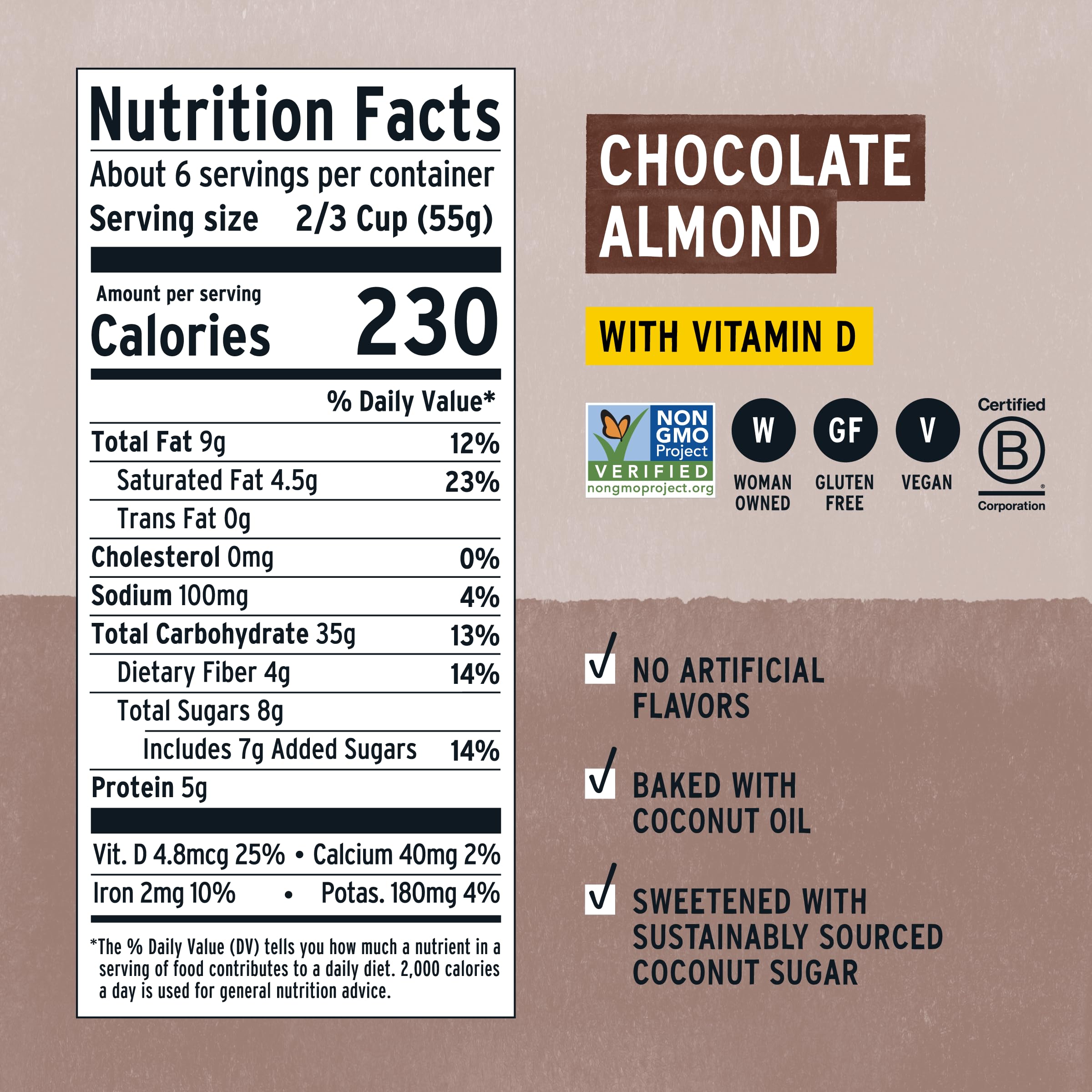 Purely Elizabeth cereal superfood chocolate almond bowl presents a tasty fiber-rich morning meal