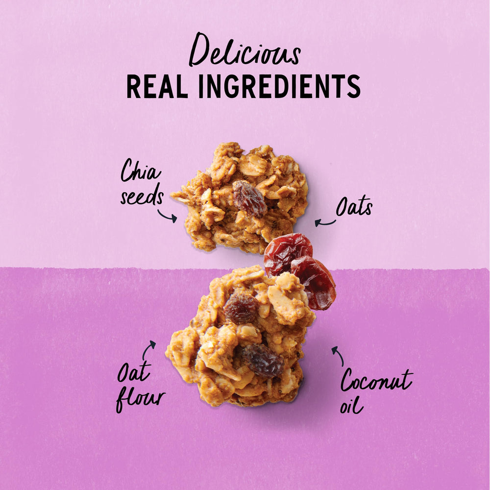 Purely Elizabeth cookie granola almond butter swirls add creamy richness.