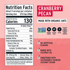 Purely Elizabeth Cranberry Pecan granola bowl ready with yogurt.