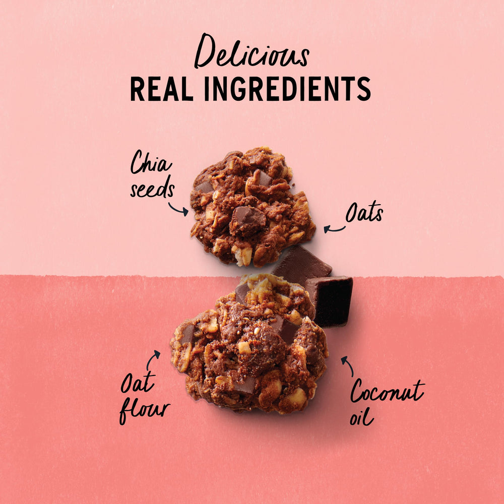 Grab-and-go bag of Purely Elizabeth granola ready to snack.
