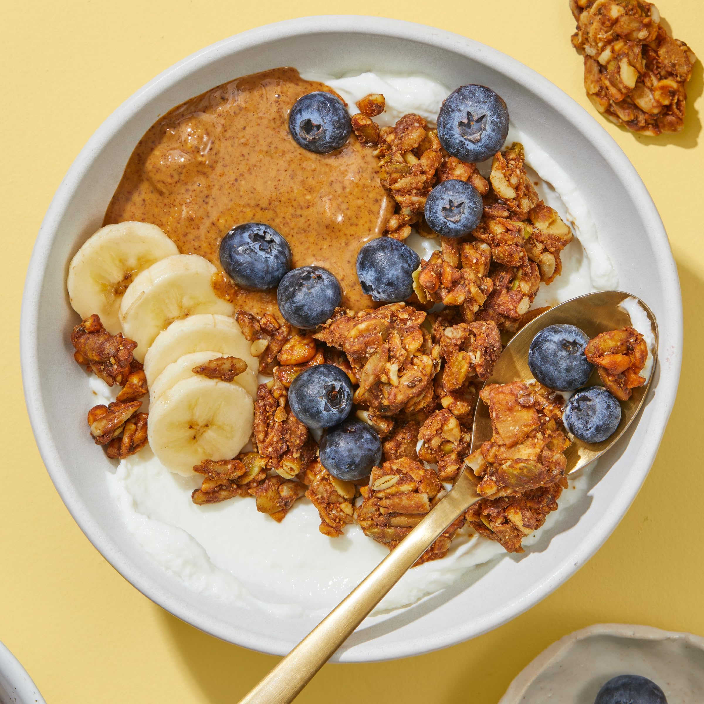Purely Elizabeth Organic gluten-free banana-nut-butter granola on the go.