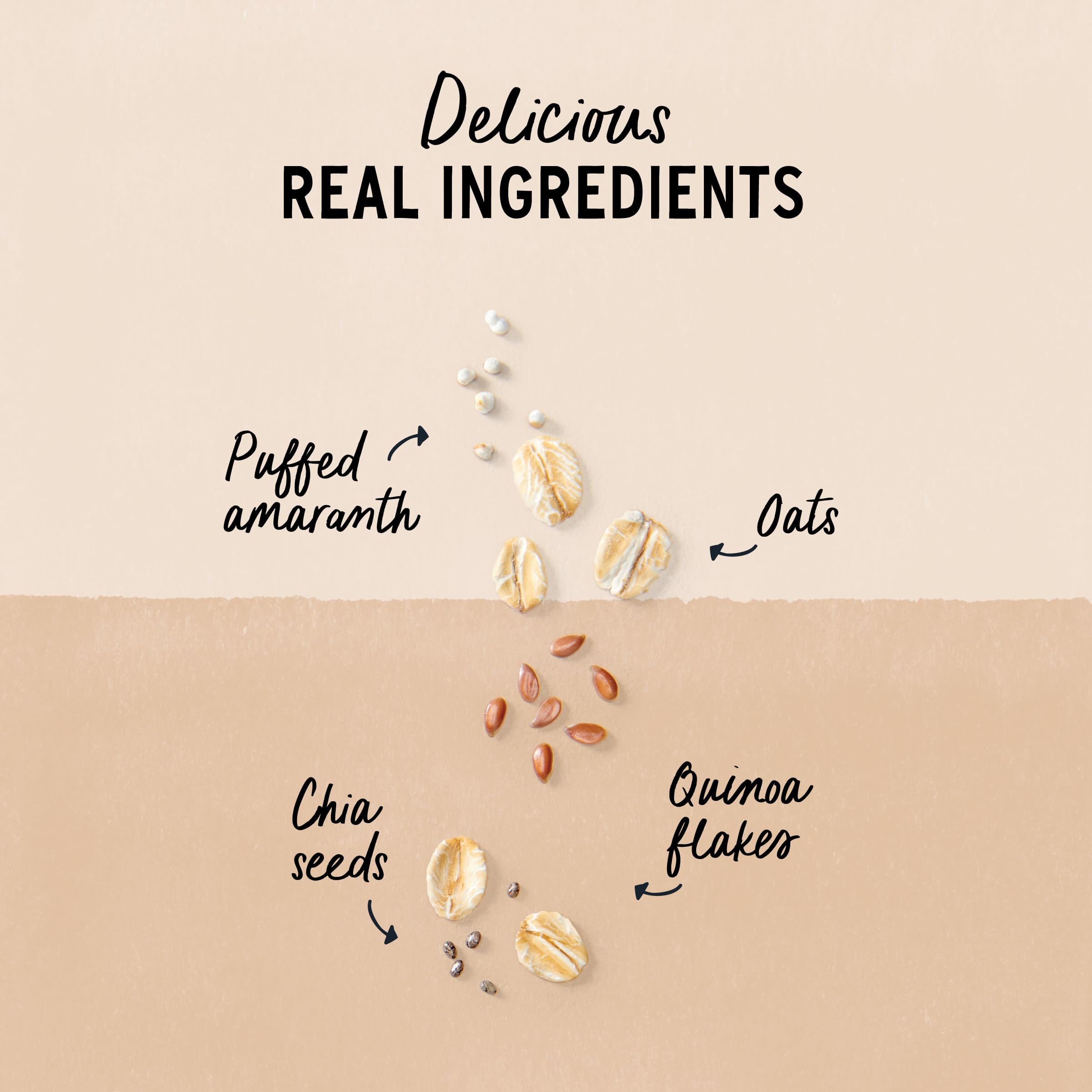 Gluten-free certification badge on Purely Elizabeth Oats Original pack