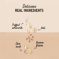 Gluten-free certification badge on Purely Elizabeth Oats Original pack
