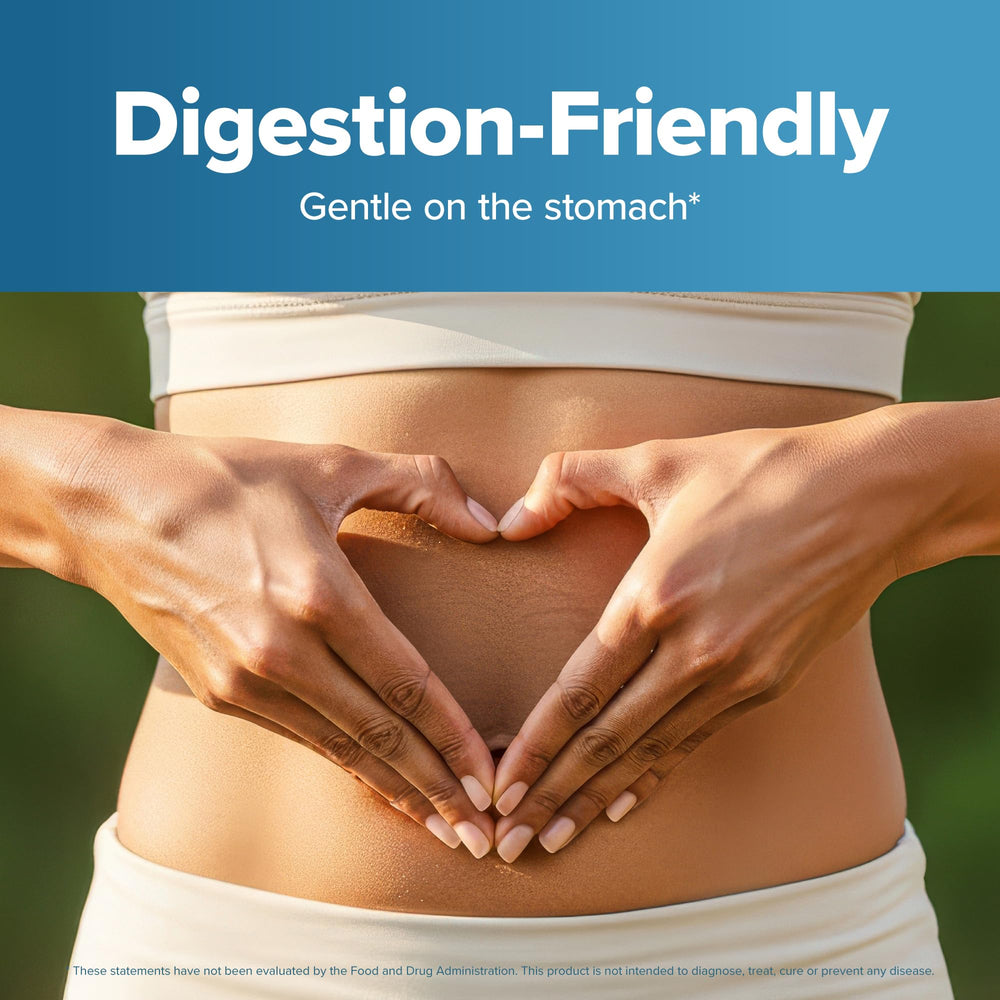 Purely Holistic magnesium glycinate absorption graphic shows fast dissolution within 30 minutes.