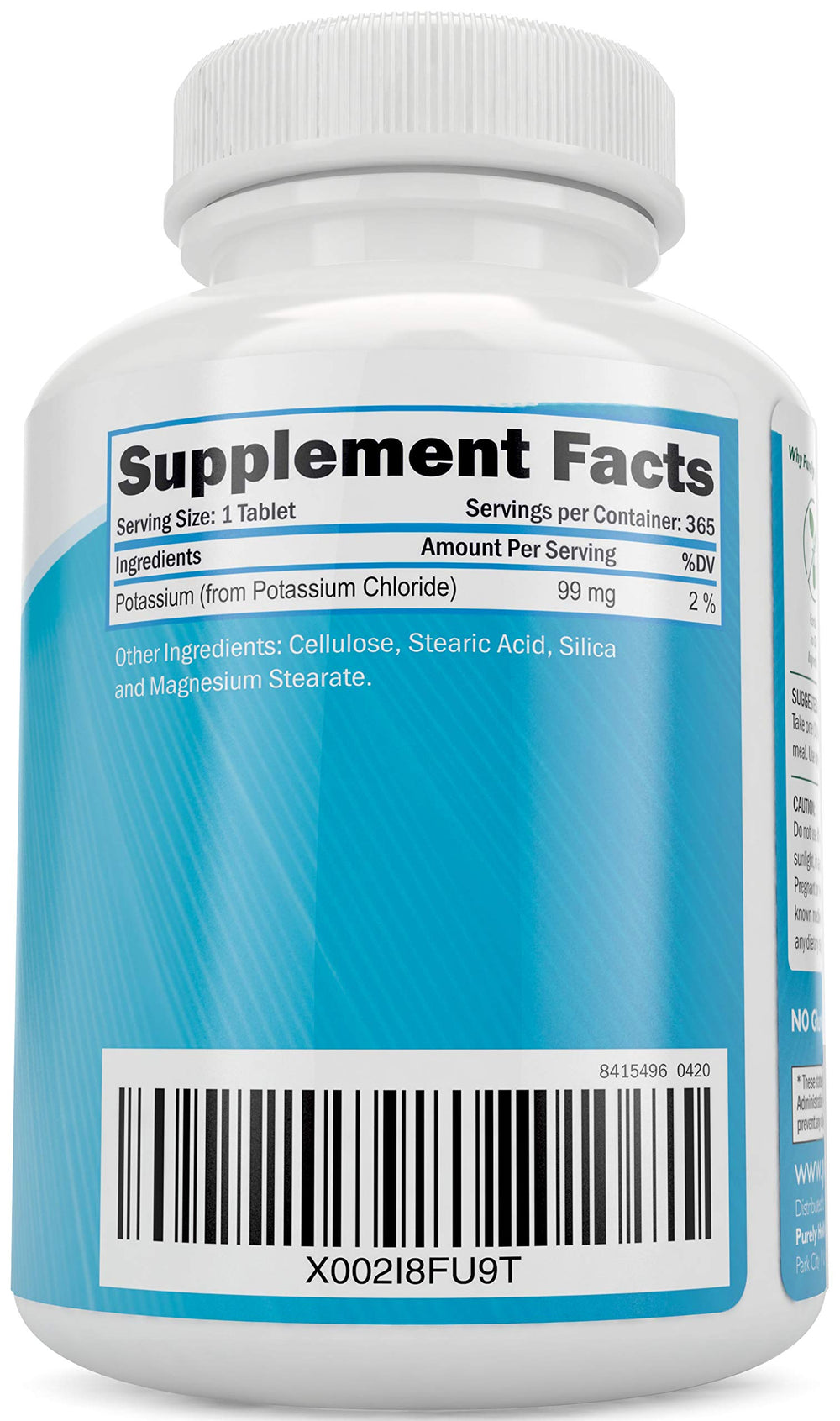 Purely Holistic 99 mg serving tablet illustrating quick absorption.