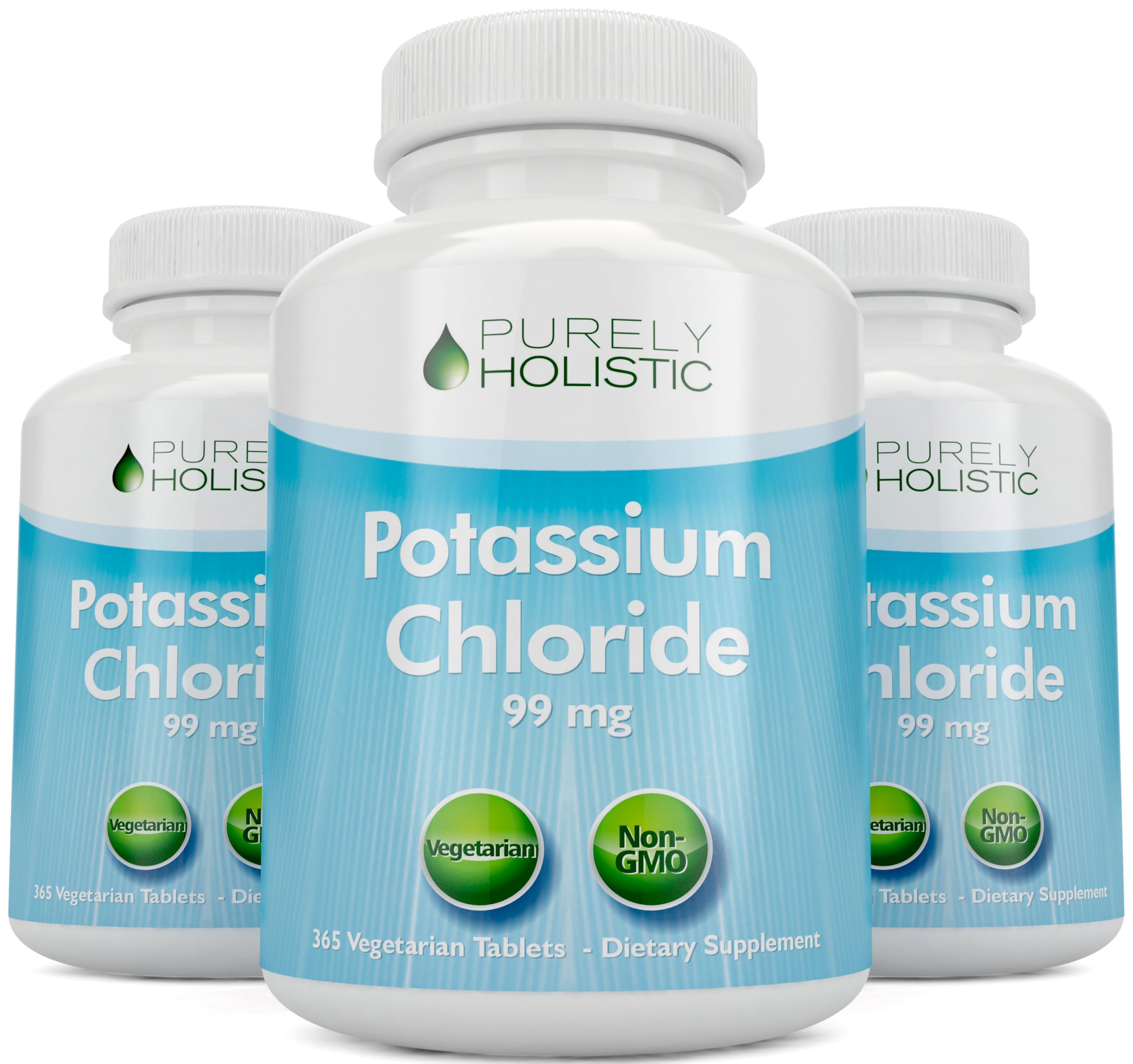 Purely Holistic tablet closeup conveys gentle-on-digestion profile.