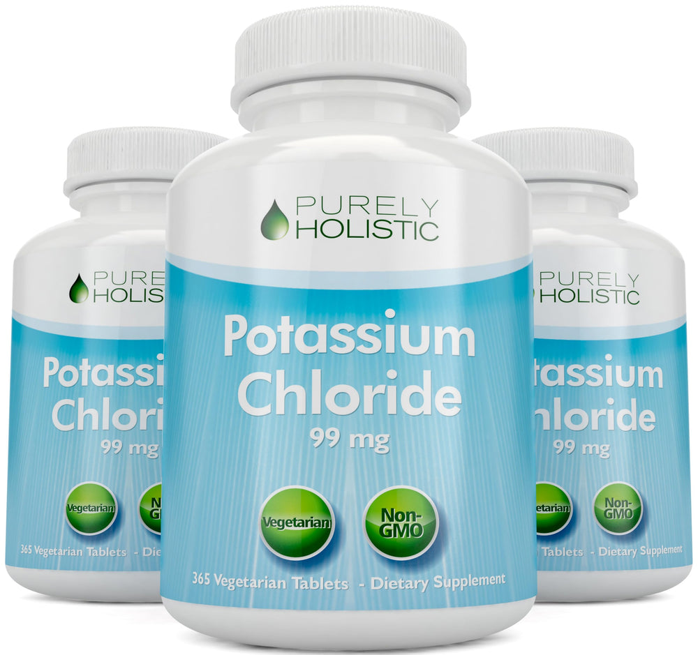 Purely Holistic tablet closeup conveys gentle-on-digestion profile.