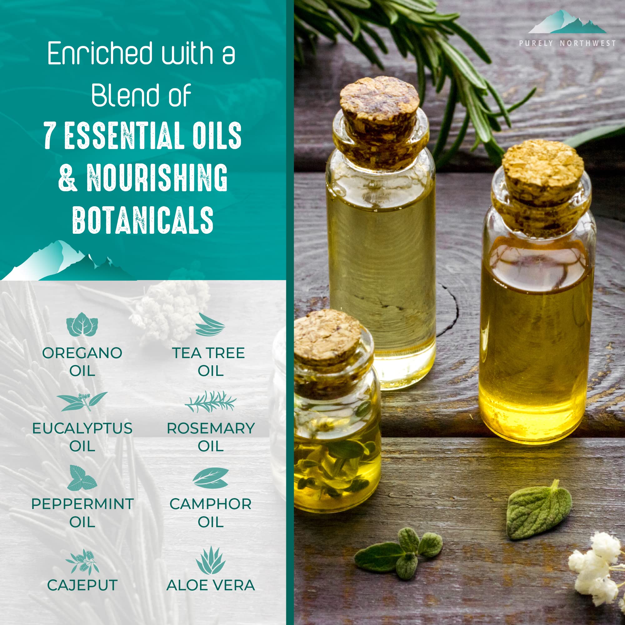 Purely Northwest Tea Tree Wash USA craft cruelty-free label communicates quality.