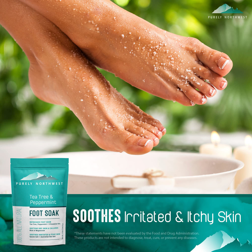 Odor-relief focus image suggesting refreshed feet after day.