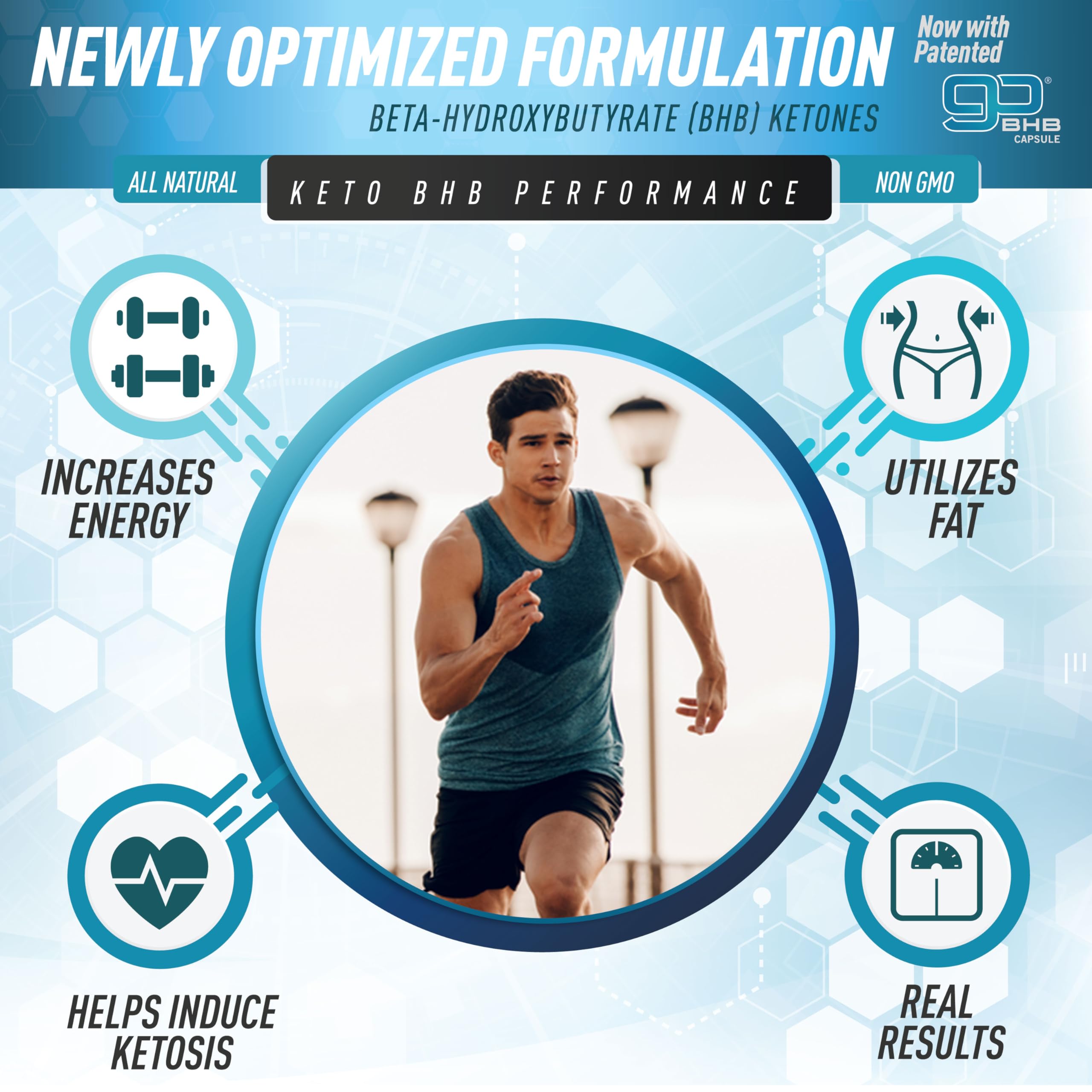 A person taking Purely Optimal Keto BHB capsules for steady energy and focus