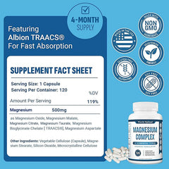 Purely Optimal magnesium capsules closeup highlighting six-form blend for calm.
