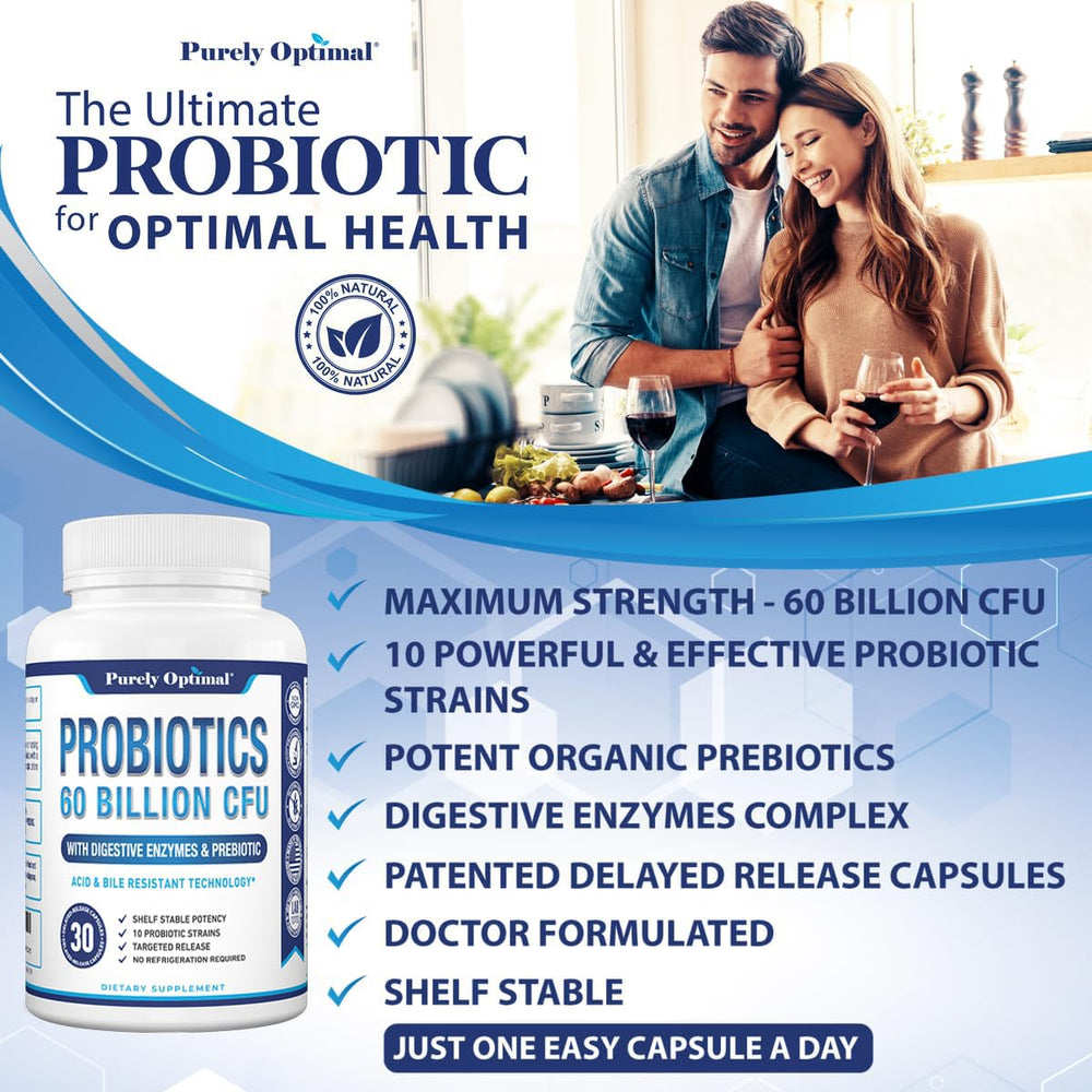 Purely Optimal Probiotics third-party testing seal for transparency