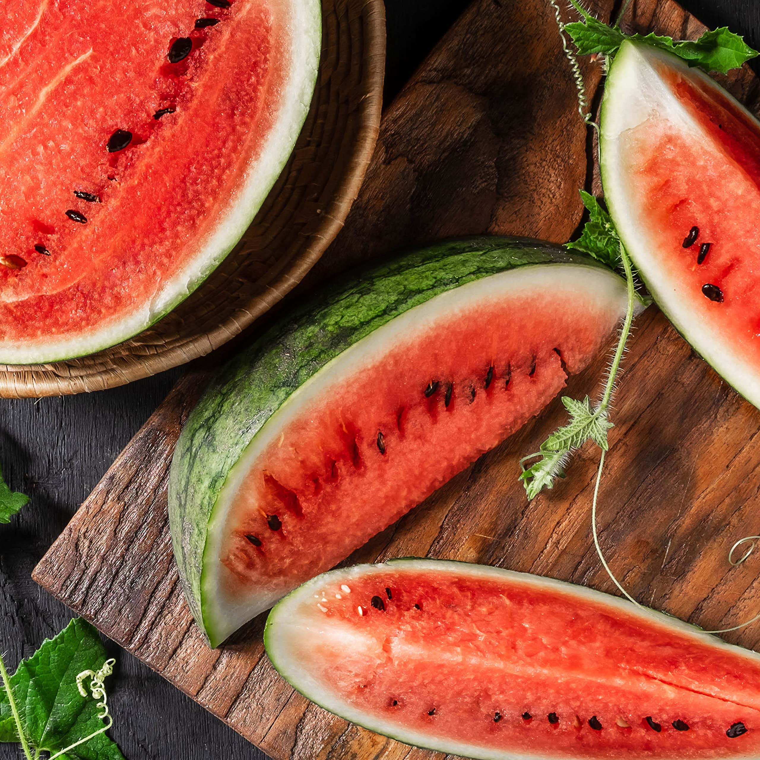 Purely Organic Watermelon Seeds Crimson Sweet with USDA Organic seal.