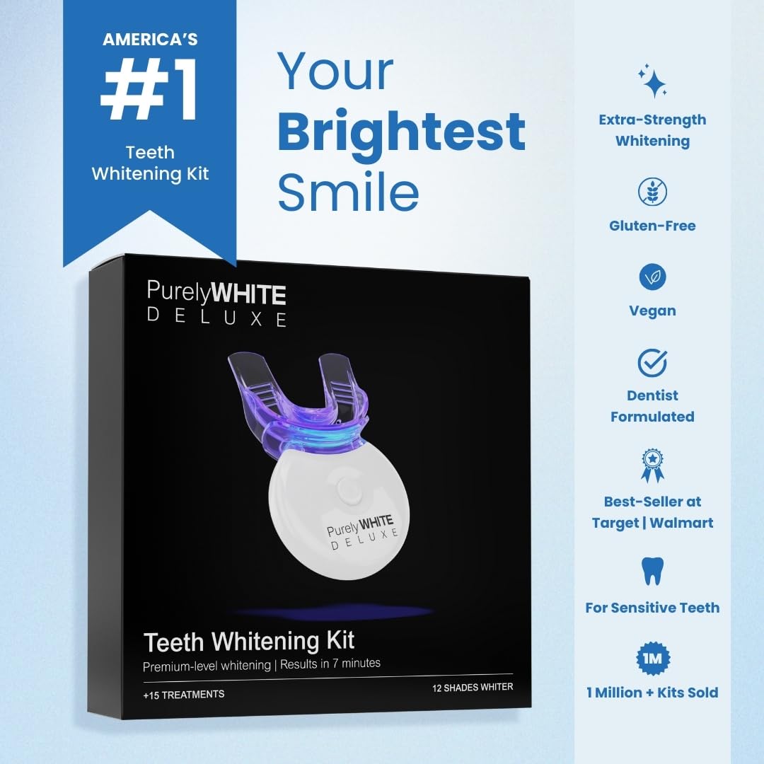 PurelyWHITE DELUXE 3ml gel syringes ready for multiple whitening sessions