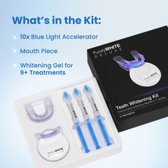PurelyWHITE DELUXE LED whitening light accelerates treatment at home