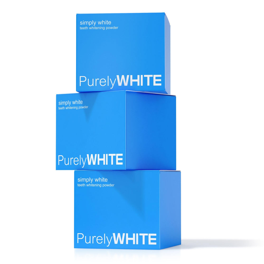 Viral beauty moment featuring PurelyWHITE DELUXE PAP powder in a daily routine.