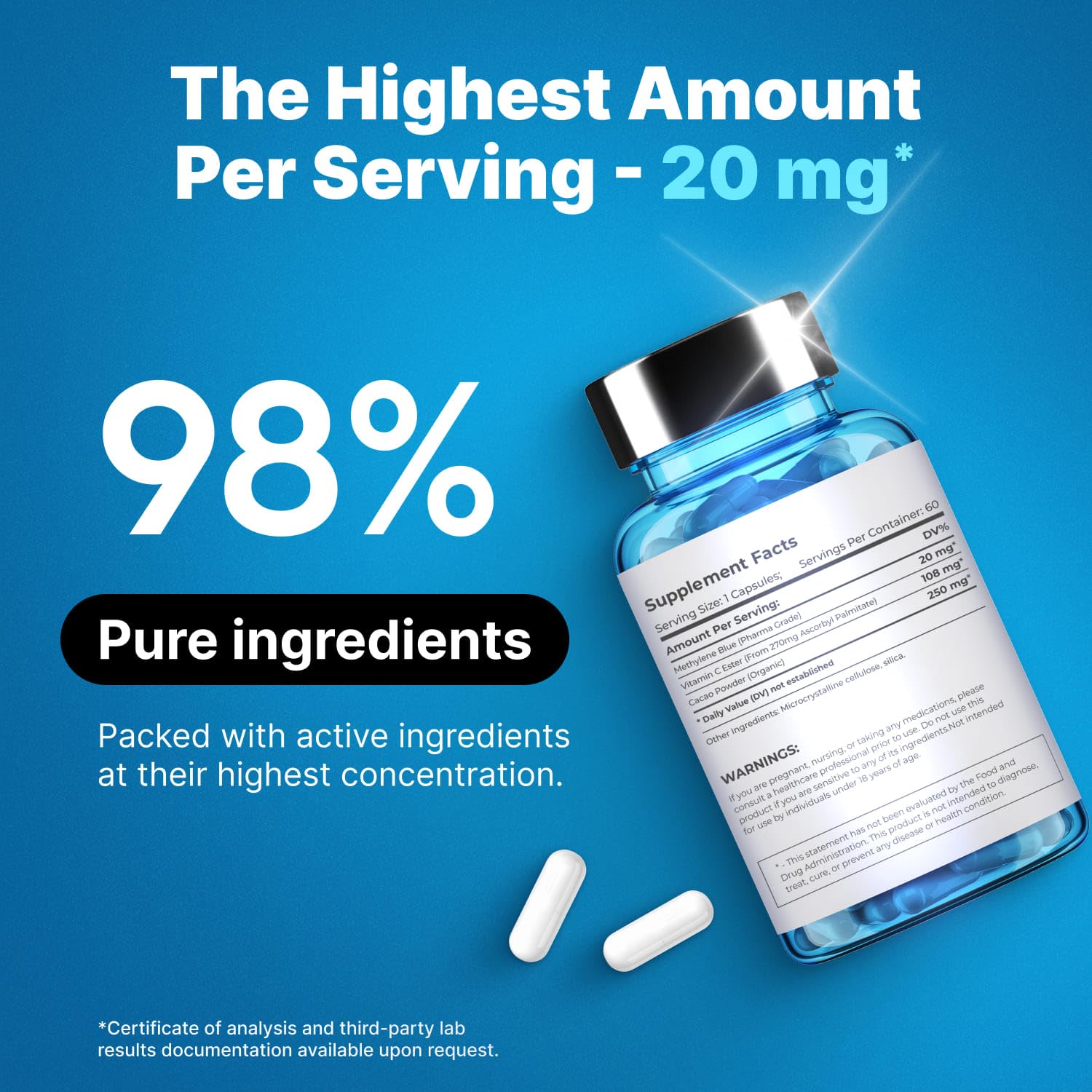 PureNutra 120-servings packaging illustrates long-lasting supply.