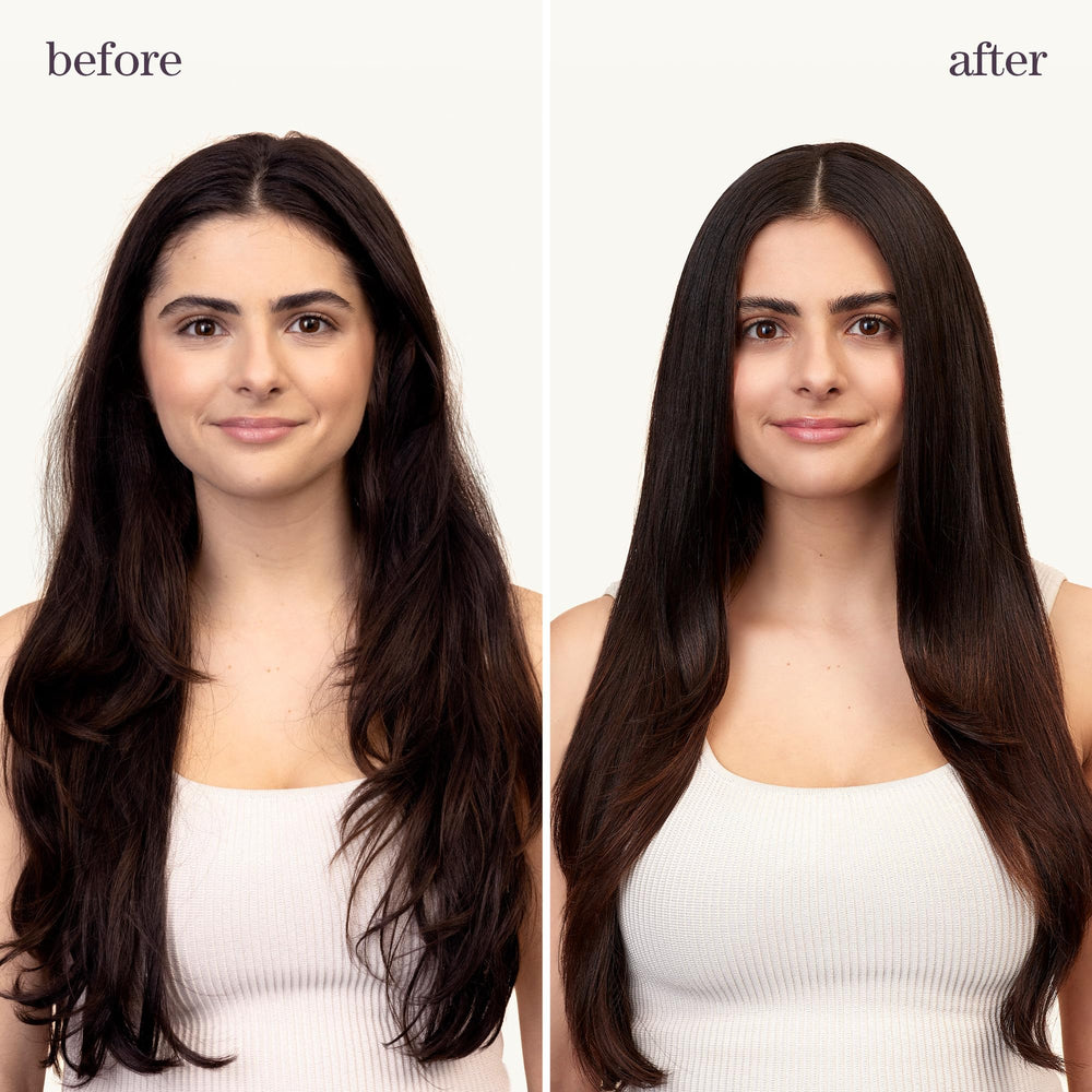 Pureology Soft Finish Hairspray brushable finish on styled hair for a soft look.
