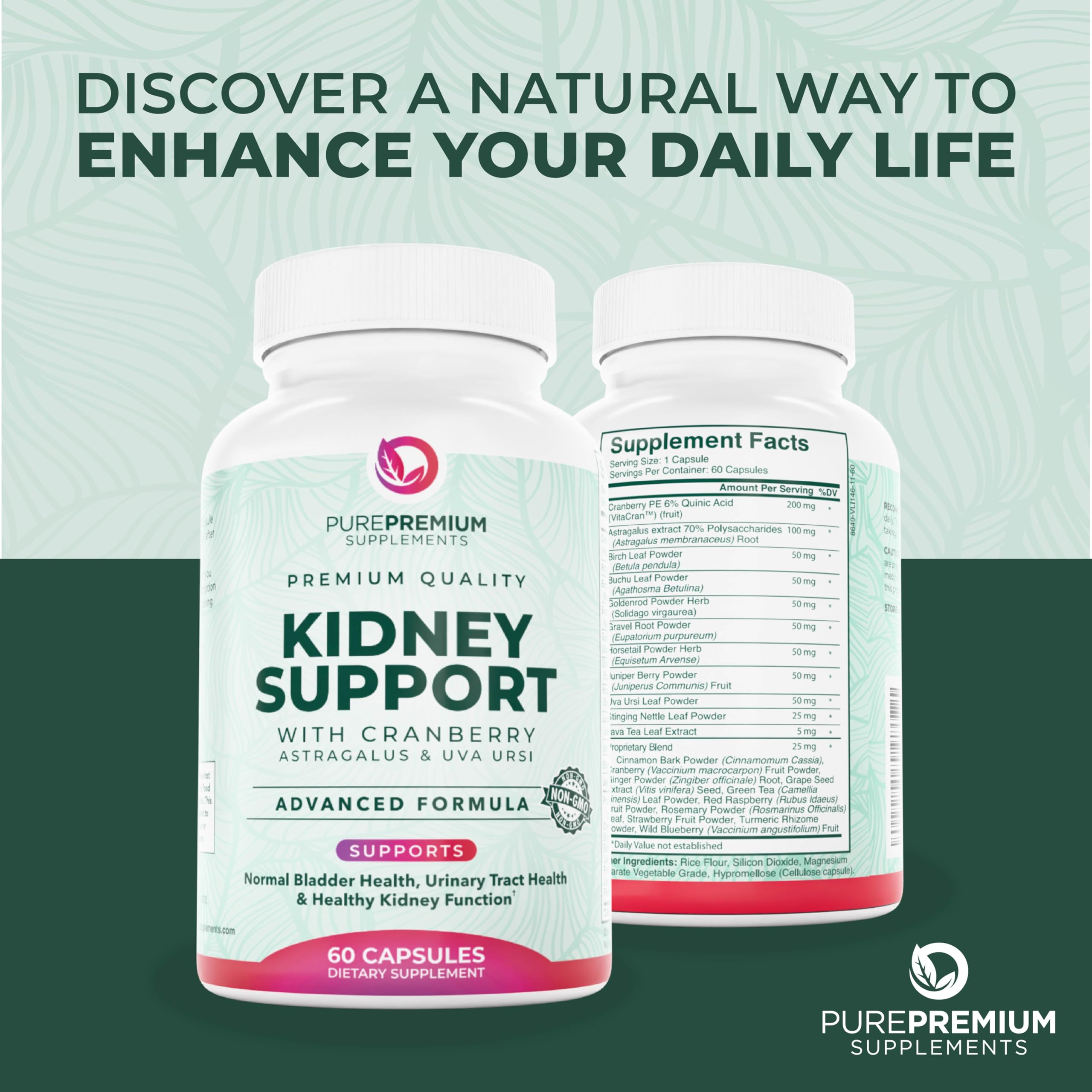 PurePremium 60-day supply packaging suggests long-term use