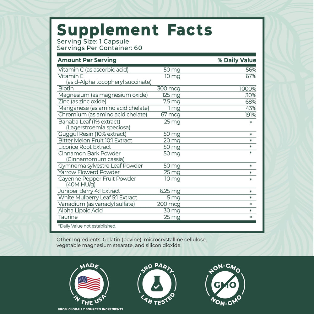 PurePremium chromium ingredient close-up highlighting mineral support for metabolism.