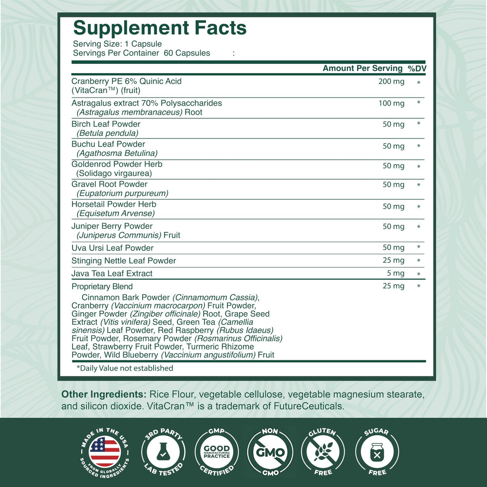 PurePremium Cranberry Powder ingredients scene emphasizes natural components
