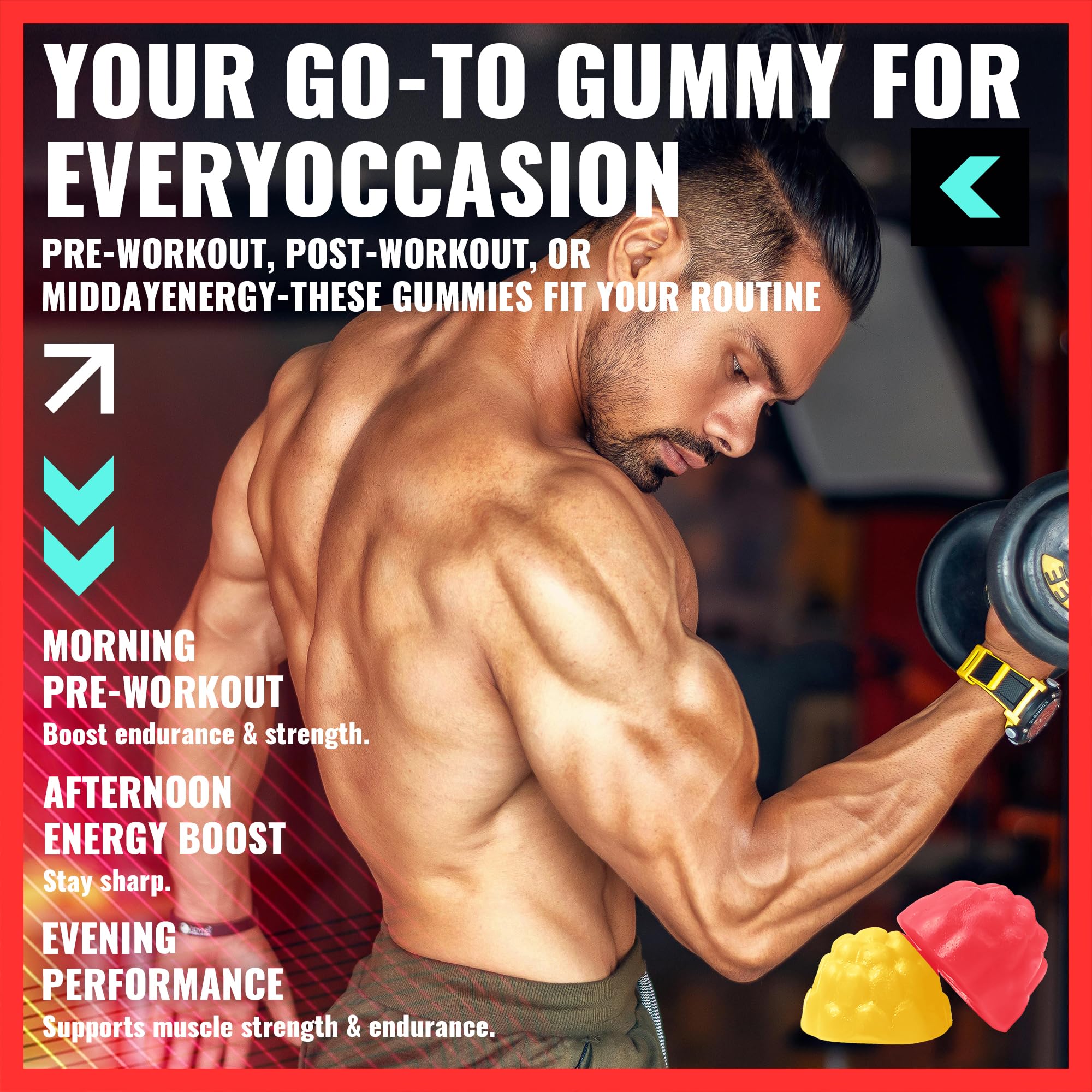 PURESTVITS Creatine Gummies for use anywhere, anytime, during workouts