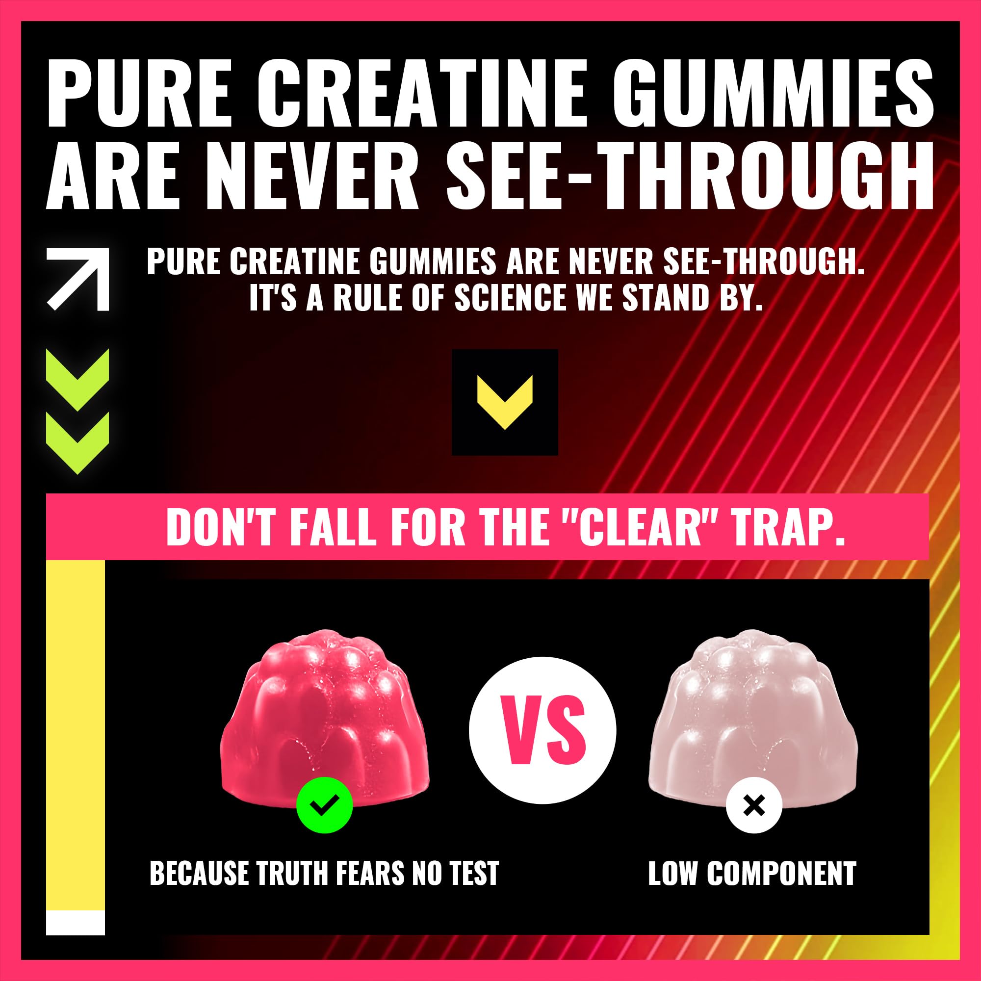 PURESTVITS Creatine Gummy vegan and gelatin-free badge on packaging