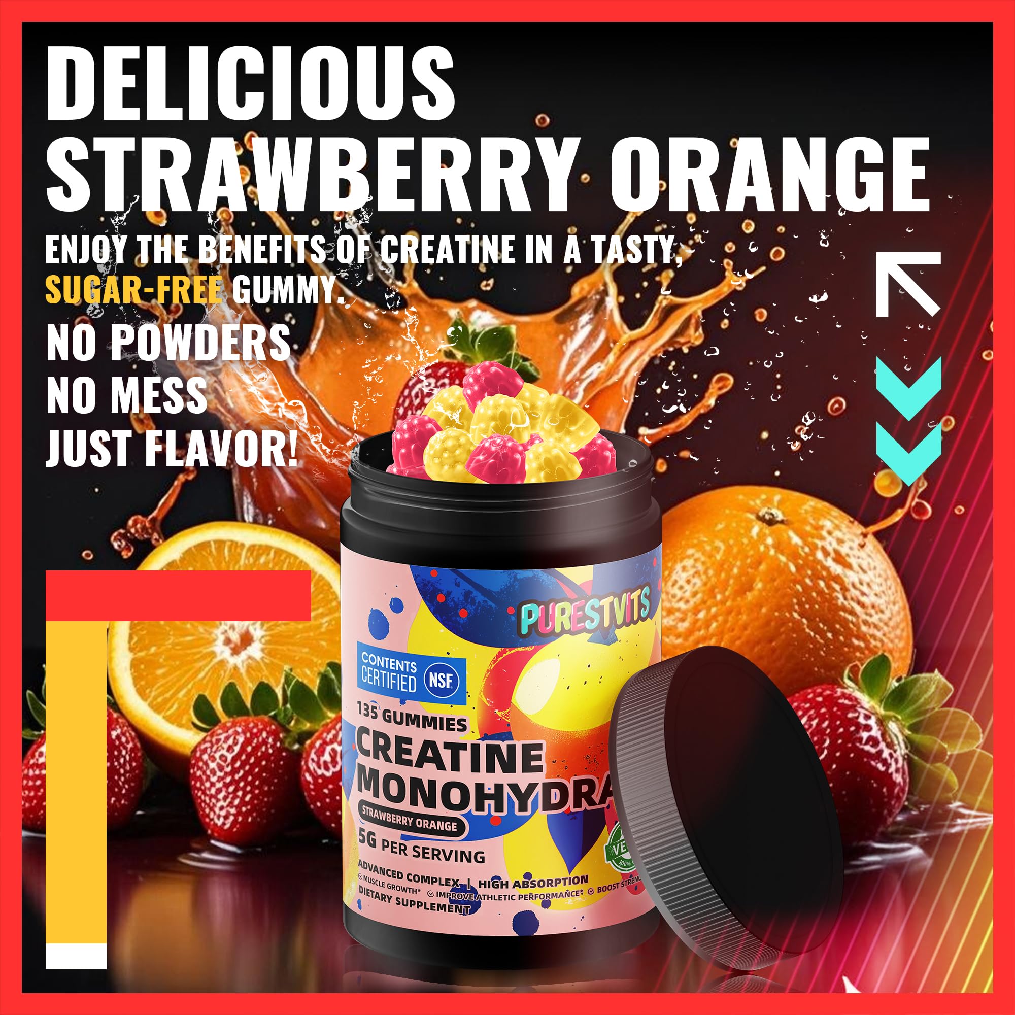 PURESTVITS vegan, gelatin-free, sugar-free gummies on display