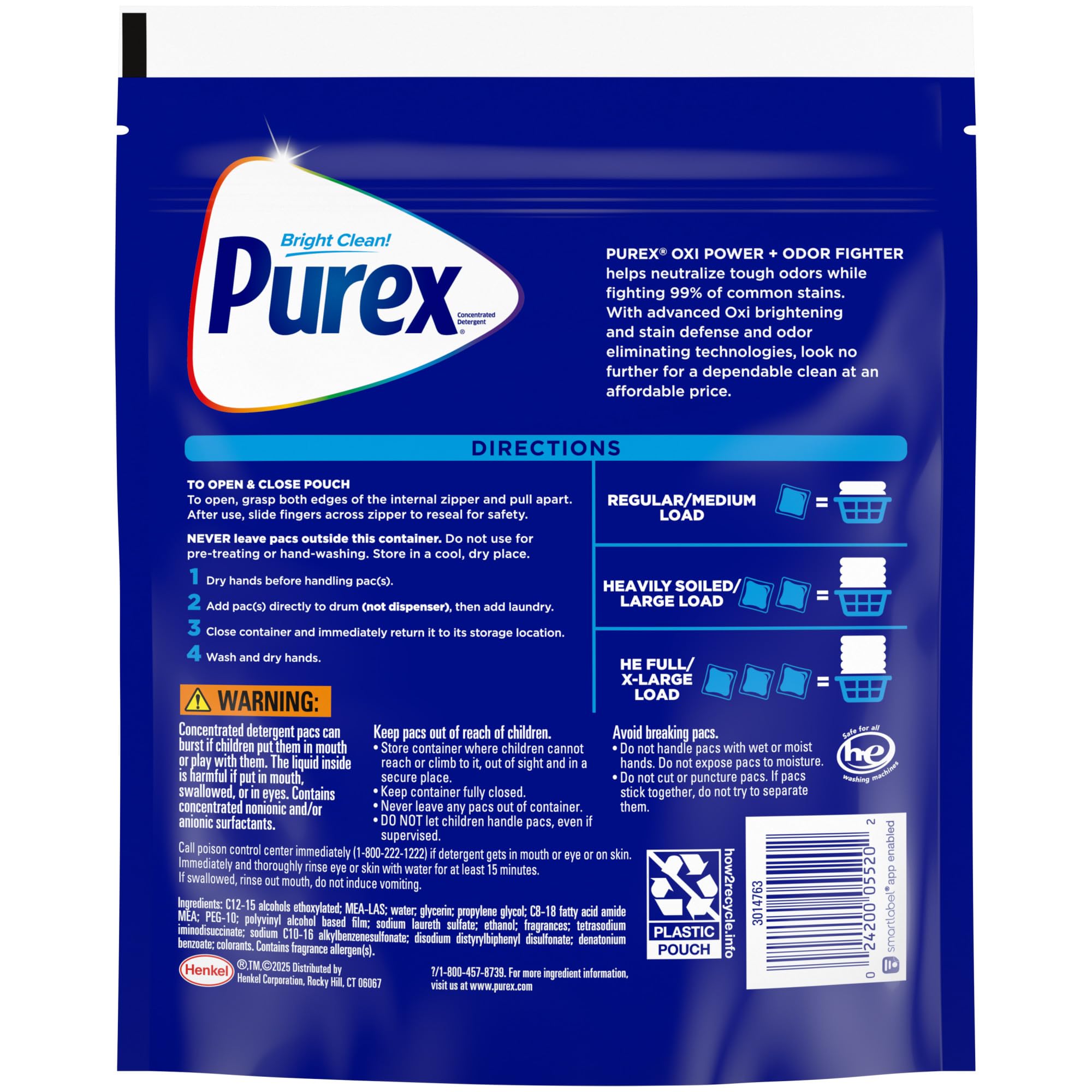 Purex Fresh Morning fragrance notes for a crisp laundry scent
