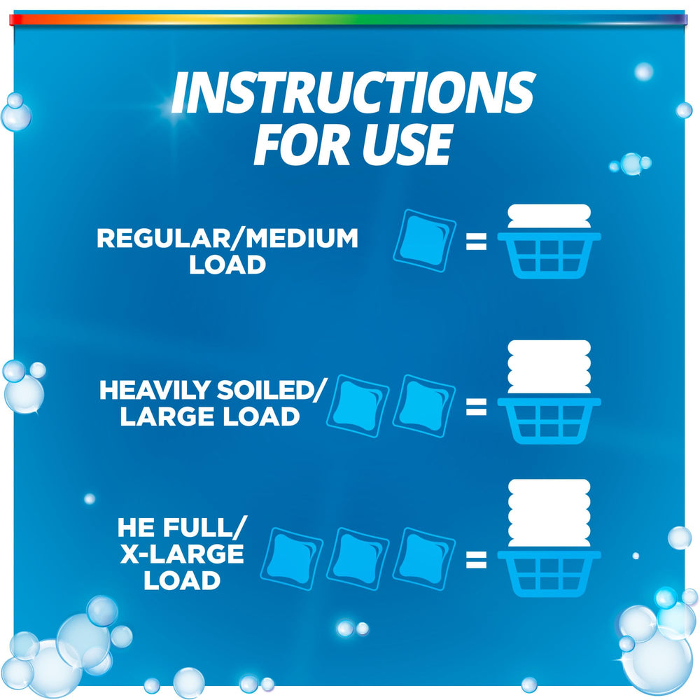 HE-compatible washing machines with Purex Pacs in action