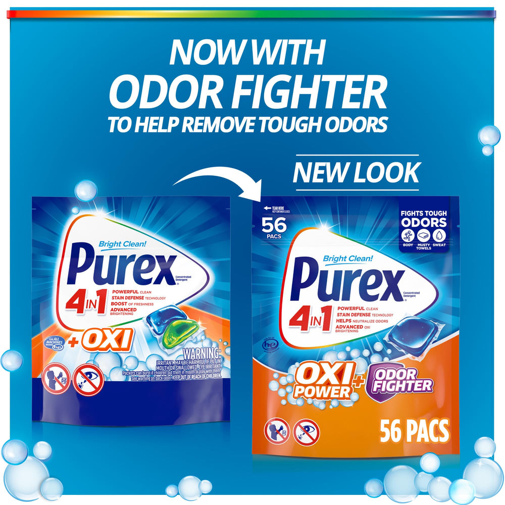 Purex Oxi Power boost image highlighting enhanced stain-fighting action