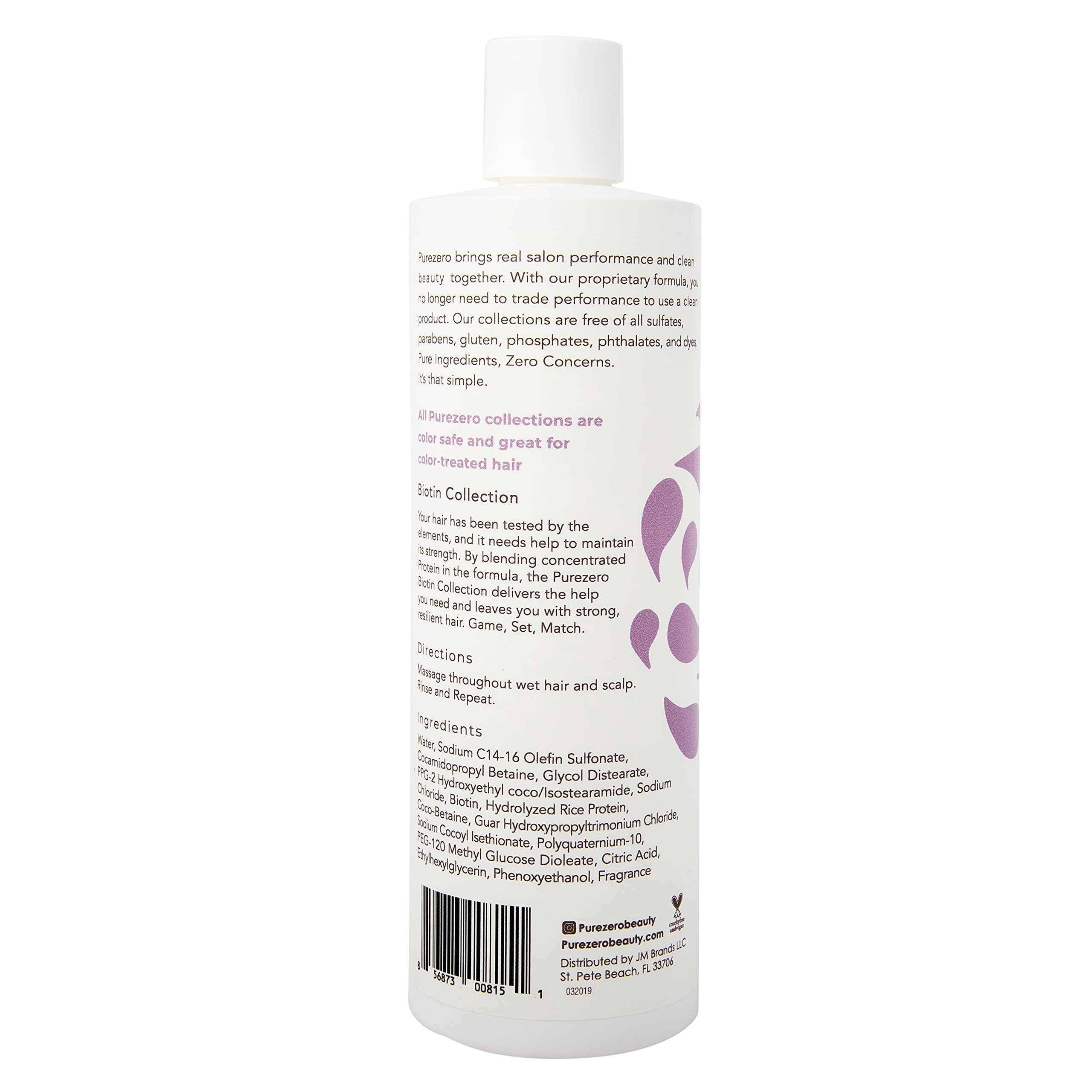 Purezero Biotin Set Packaging shows value and vegan cruelty-free credentials.