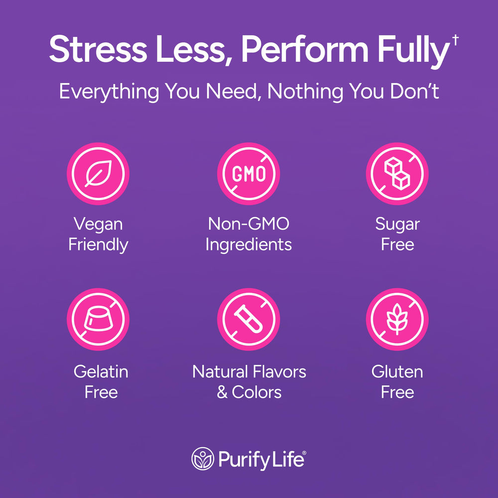 Purify Life Adrenal support gummies for busy days and sustained focus.