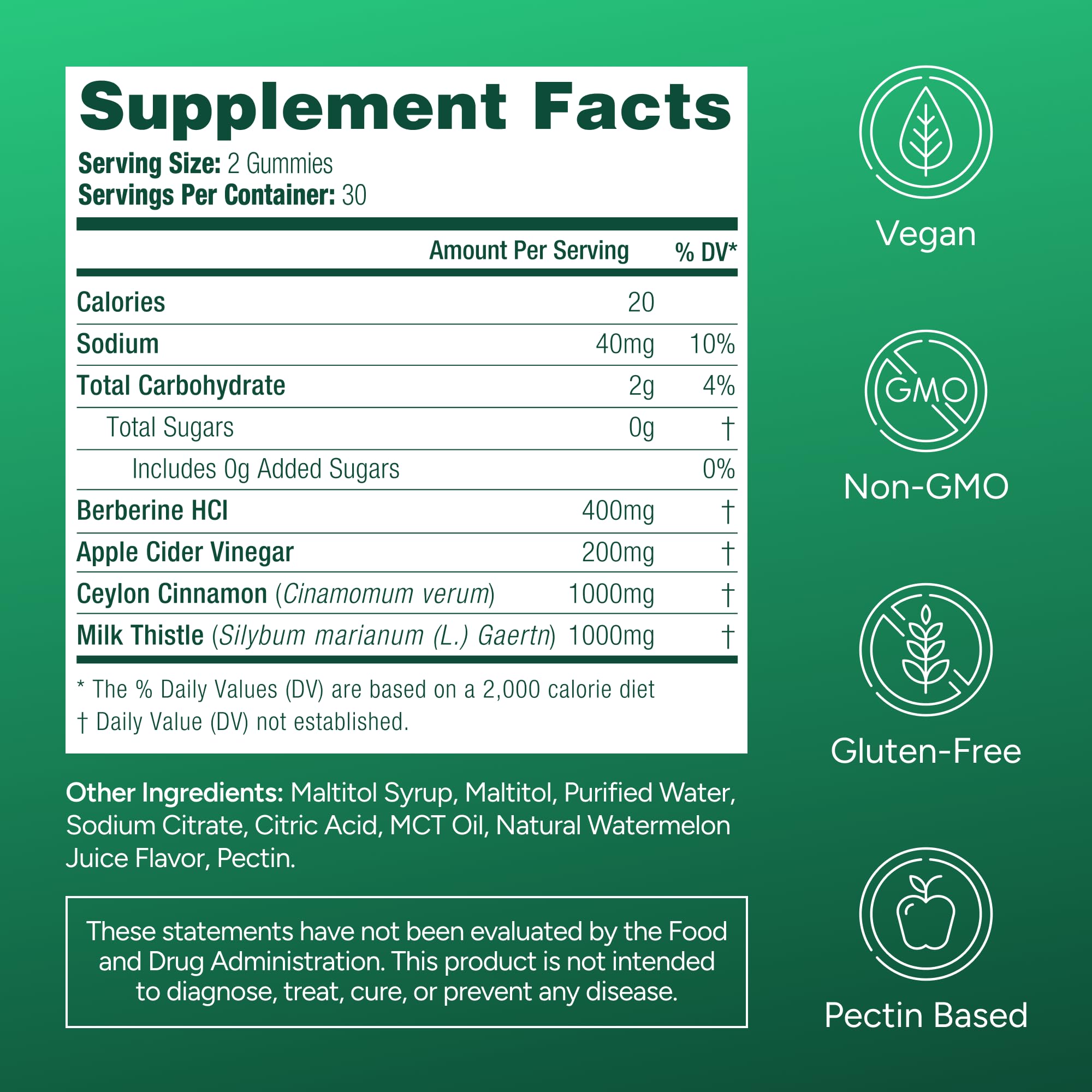 Purify Life cinnamon-berberine blend gummies in bowl highlighting energy and metabolism support.
