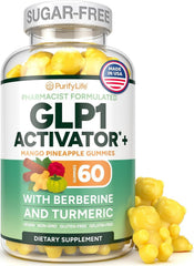 Purify Life GLP-1 gummies bottle for convenient craving-control daily use.
