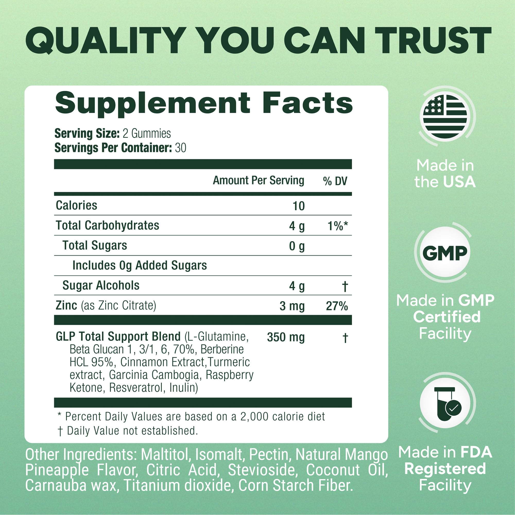Purify Life GLP-1 gummies digest-care image suggests gut-friendly ingredients.