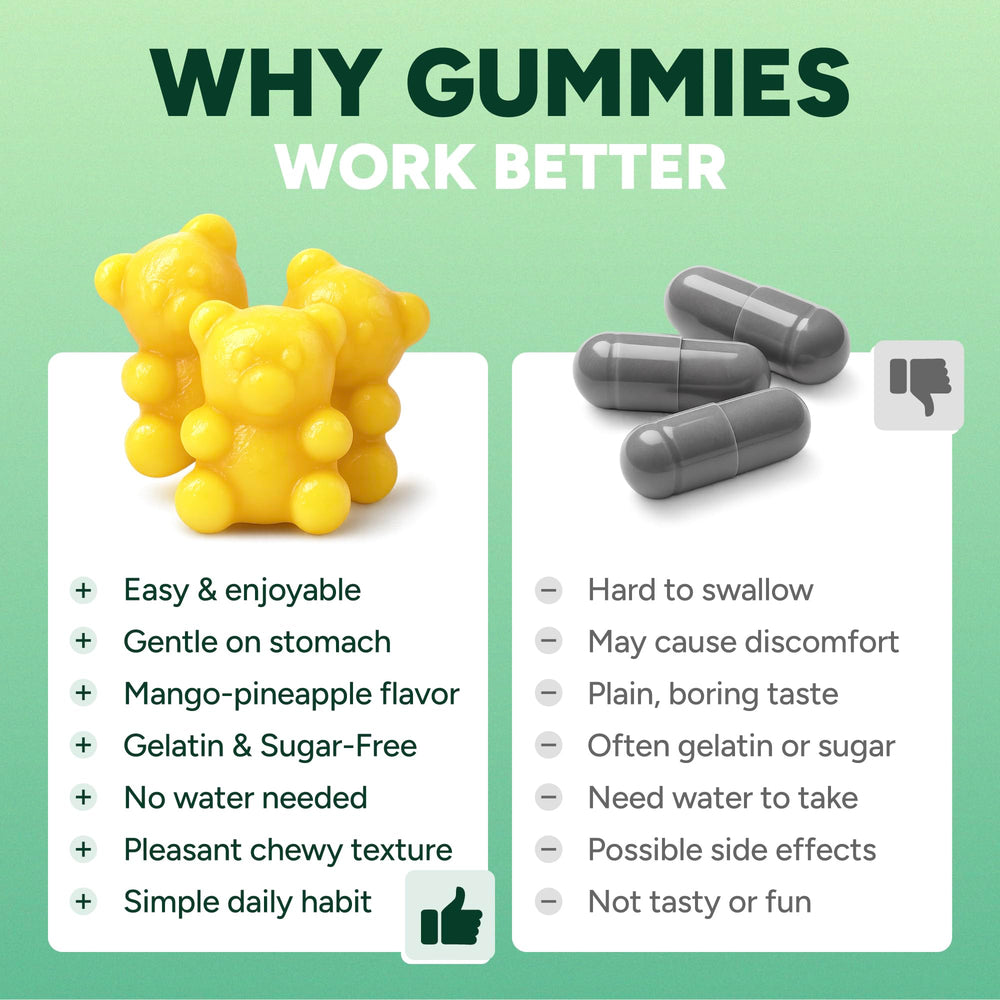 Purify Life GLP-1 gummies mango-pineapple flavor offers tasty daily uplift.