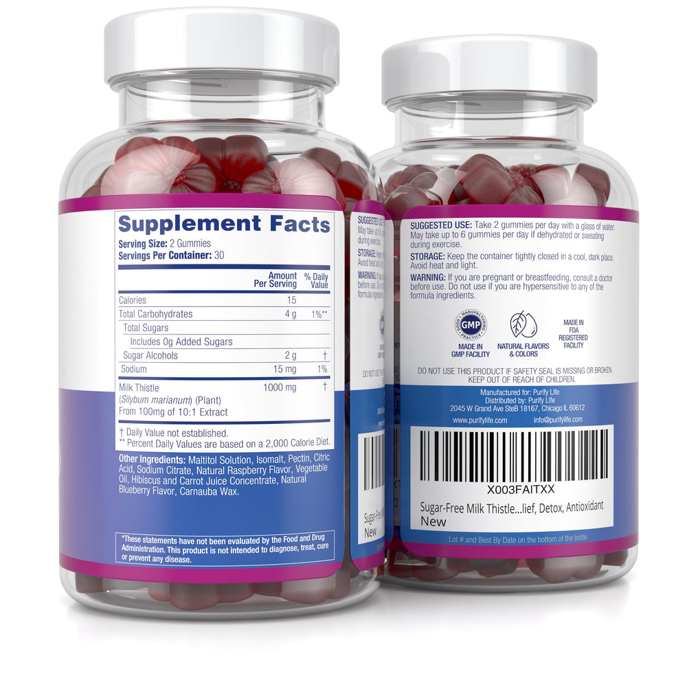Made in the USA badge on Purify Life packaging for quality assurance.