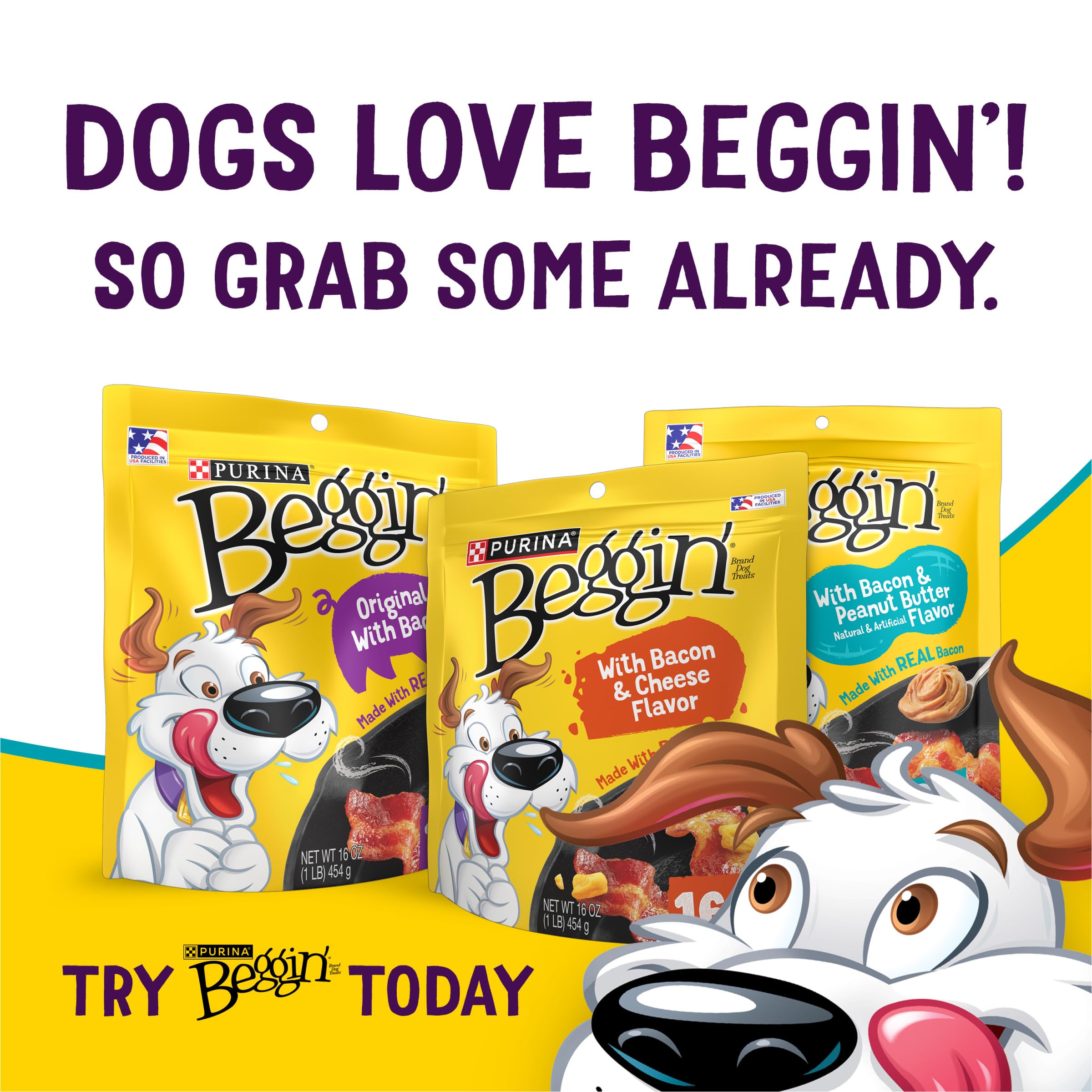 Purina Beggin' Flavor Stix production in US facilities adds trusted manufacturing.