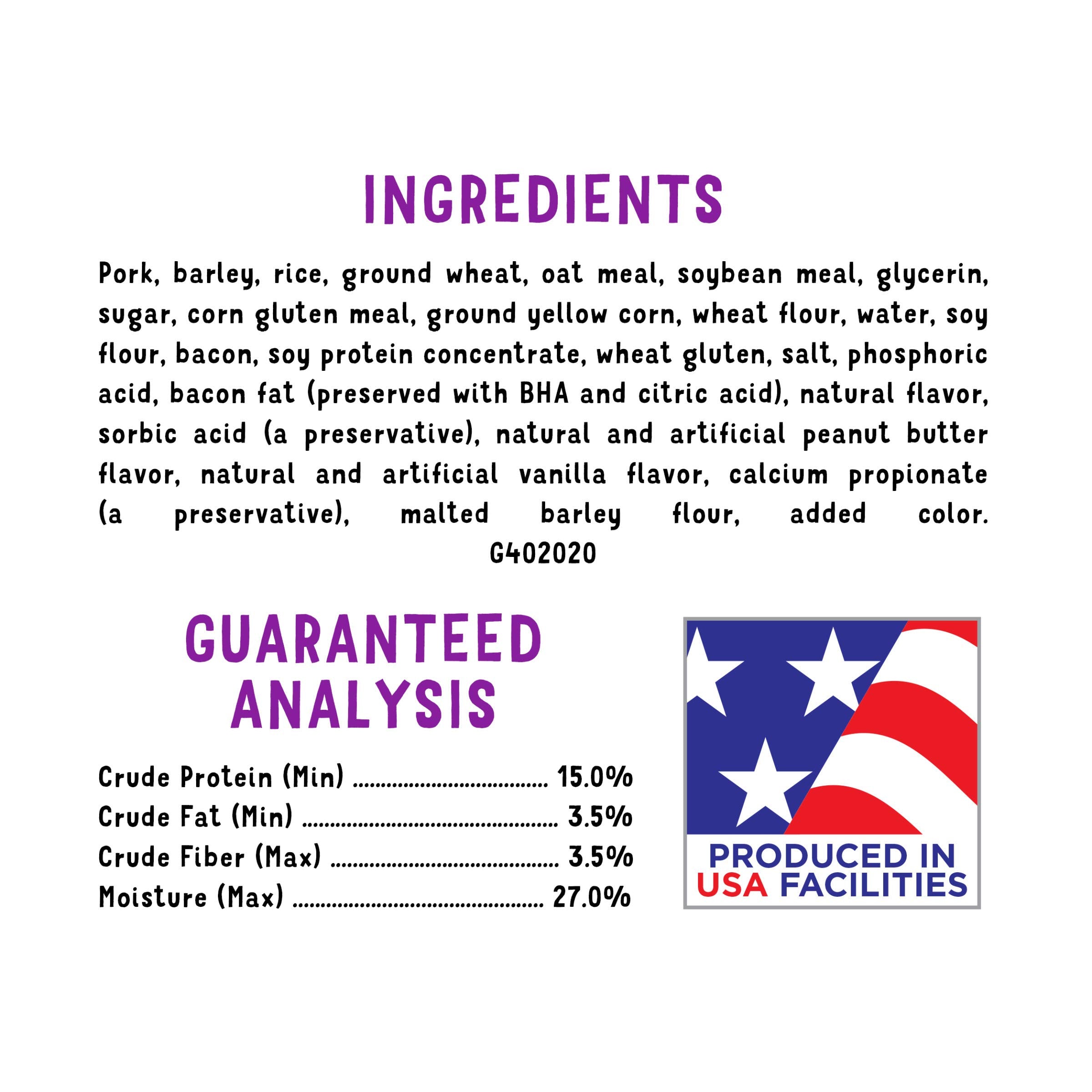 Purina Beggin' Strips training-reward, effective for positive reinforcement sessions.