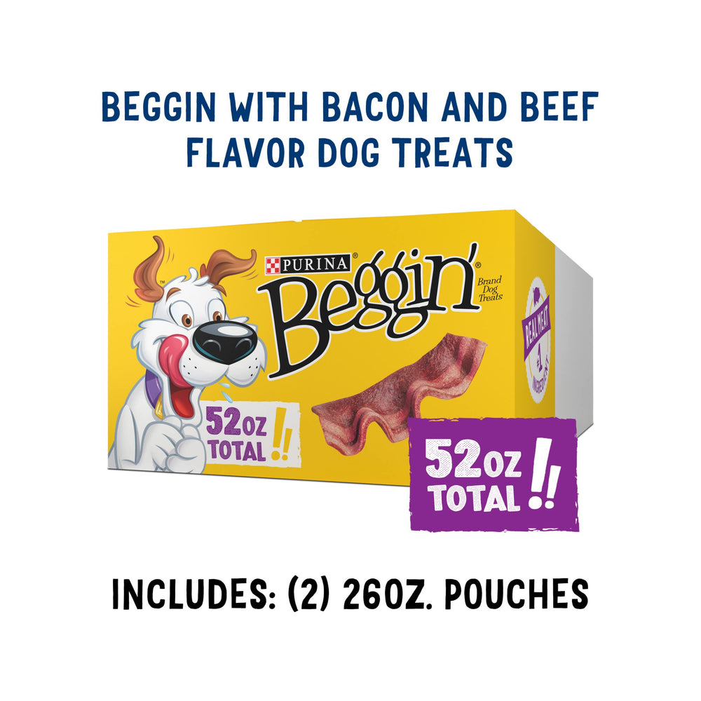 Purina Beggin' Strips no artificial colors or flavors for cleaner treats.