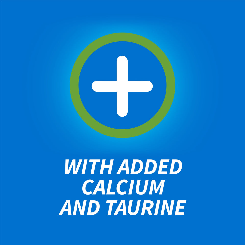 Purina DentaLife includes added calcium and taurine.