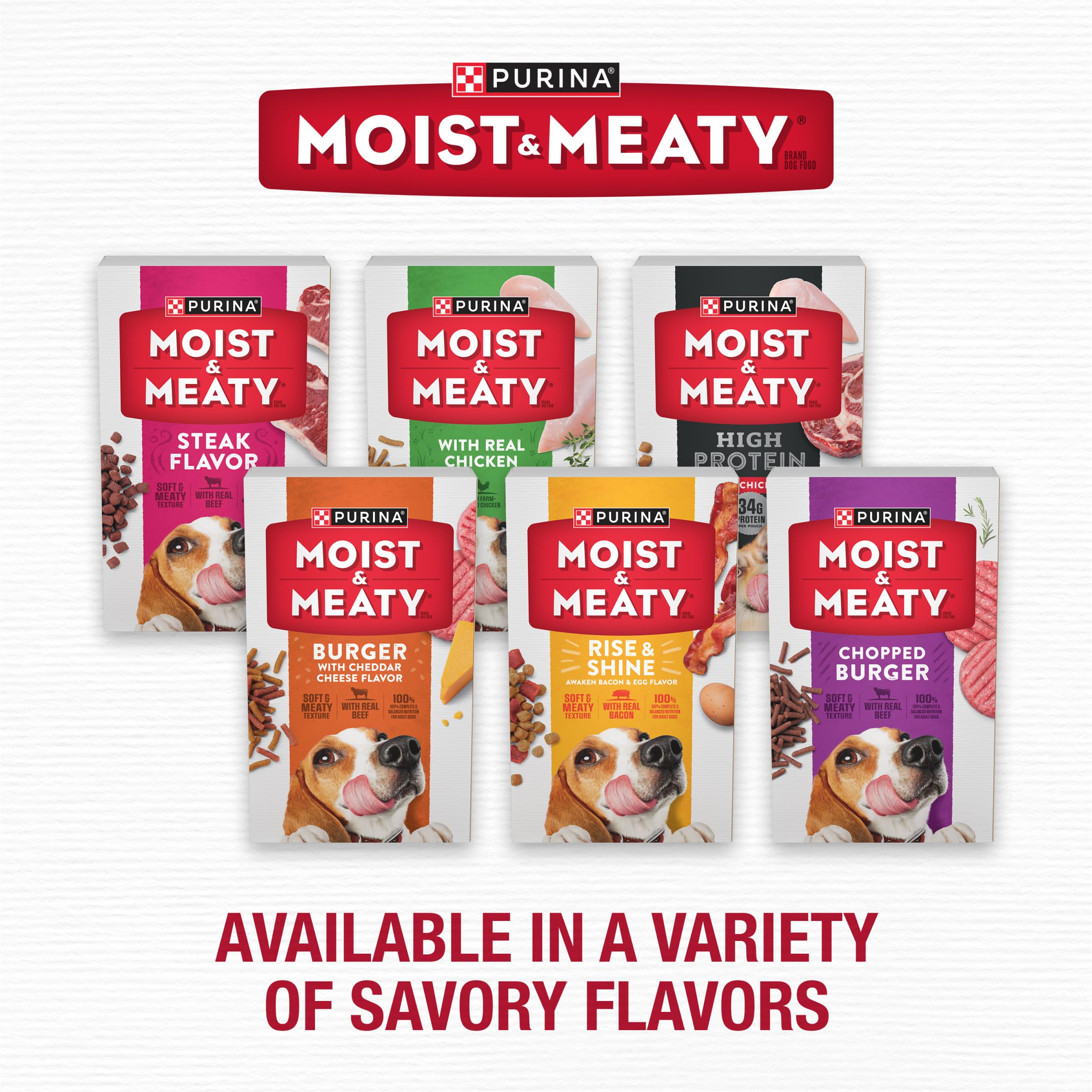 Purina Moist & Meaty Rise and Shine Awaken 36-count box on the kitchen counter.
