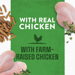 Purina Moist & Meaty Soft Chicken texture close-up with tender bites