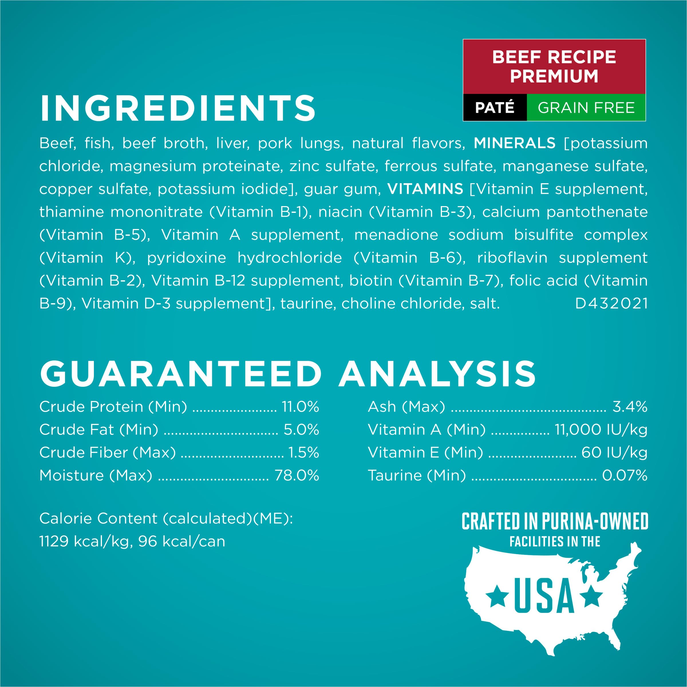 Close-up of Purina ONE grain-free pate texture