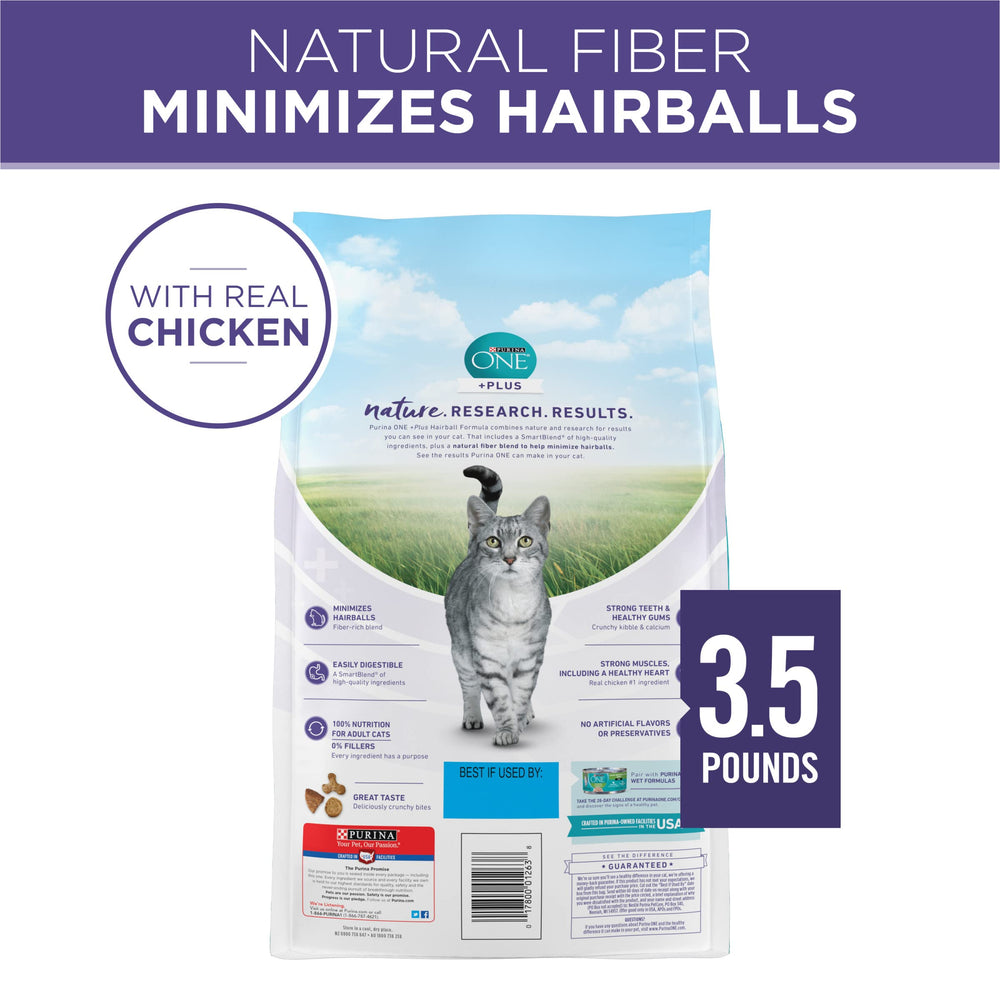 Serving setup of Purina ONE Hairball Control in a bowl