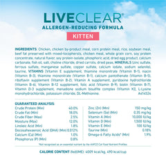 Purina ONE LiveClear kibble uses highly digestible ingredients to help nutrient absorption.