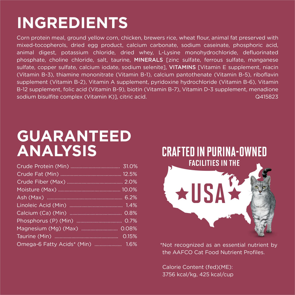 Purina ONE Low Magnesium label graphic suggests urinary support through reduced mineral content.