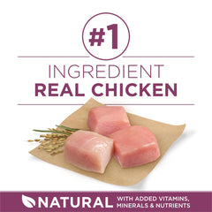 Purina ONE Plus Healthy Puppy chicken-first ingredient signals protein for growing muscles