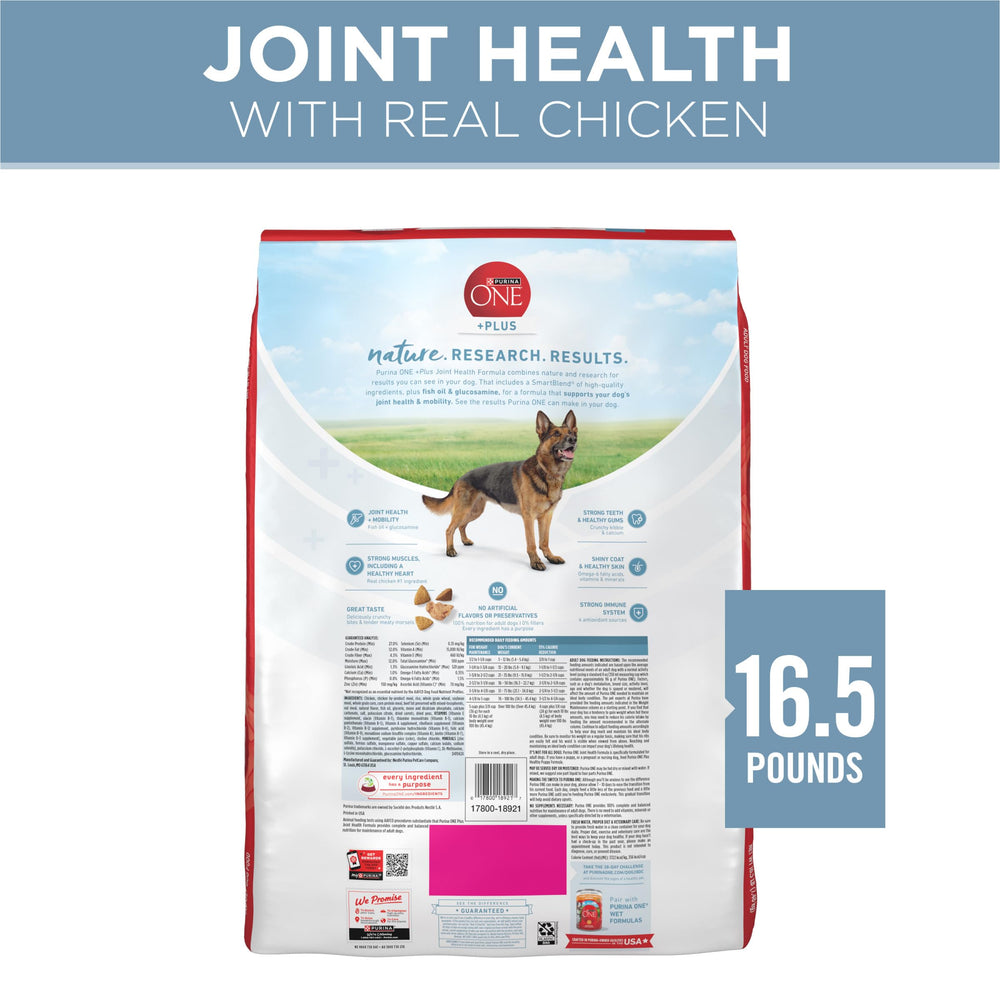 Purina ONE Plus kibble texture enhances mealtime enjoyment.